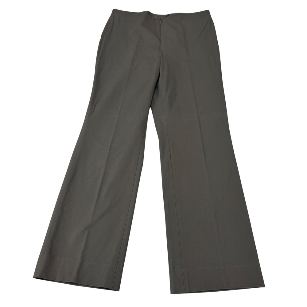 Doncaster Collection Gray Brown Wide Leg Dress Pants Size 8 Stretch Trousers